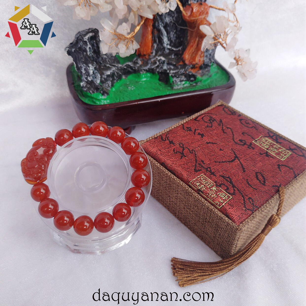 Vong tay ma nao do mix ty huu Vòng tay mã não đỏ mix tỳ hưu
