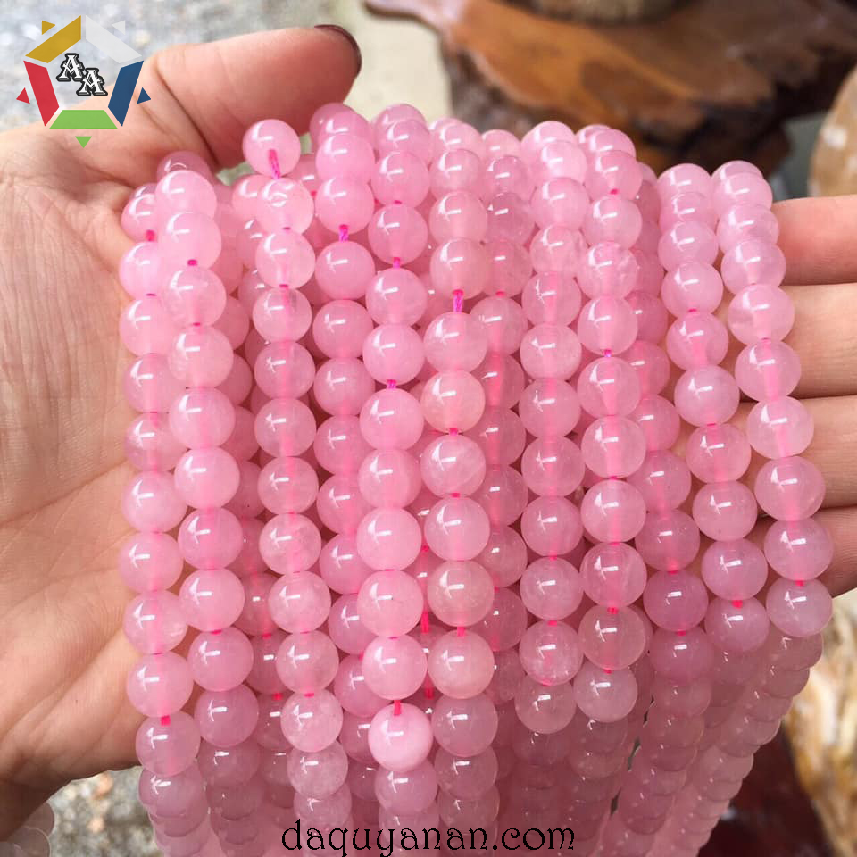 Vong tay da thach anh hong tai Da quy An An Vòng tay thạch anh hồng
