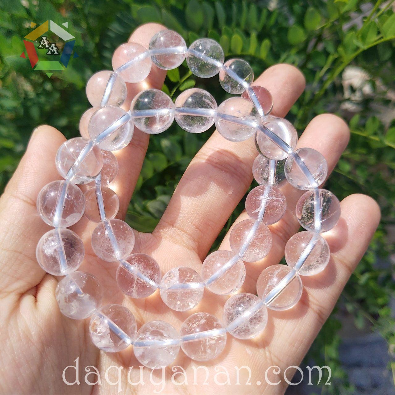 Vong tay thach anh trang tai Da quy An An Vòng tay thạch anh trắng