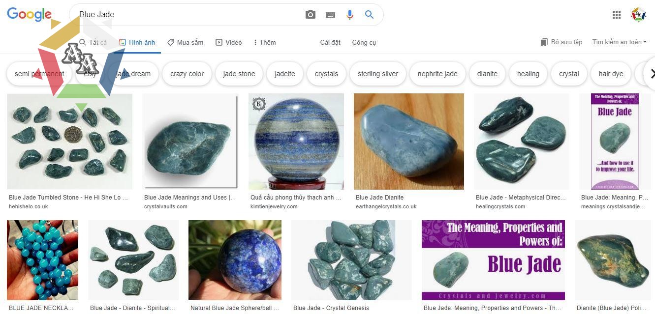 Đá cẩm thạch đen Blue Jade - hình ảnh theo Google Image