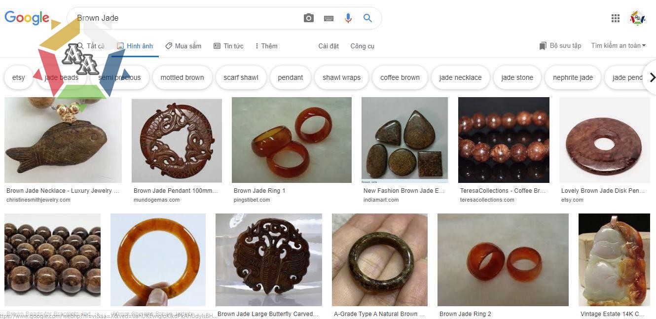Đá cẩm thạch đen Brown Jade - hình ảnh theo Google Image