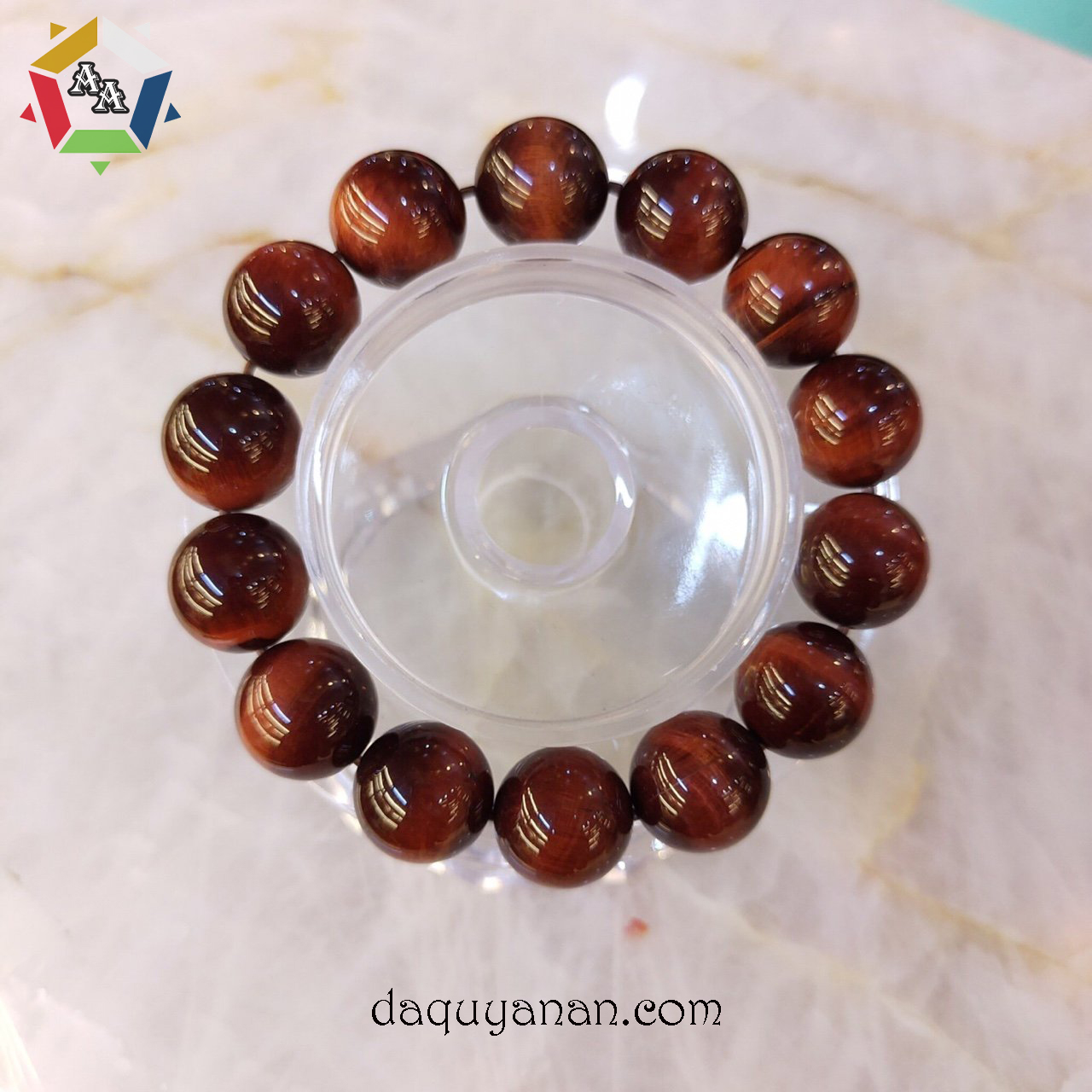Vong tay da mat ho nau do Vòng tay đá mắt hổ đỏ nâu